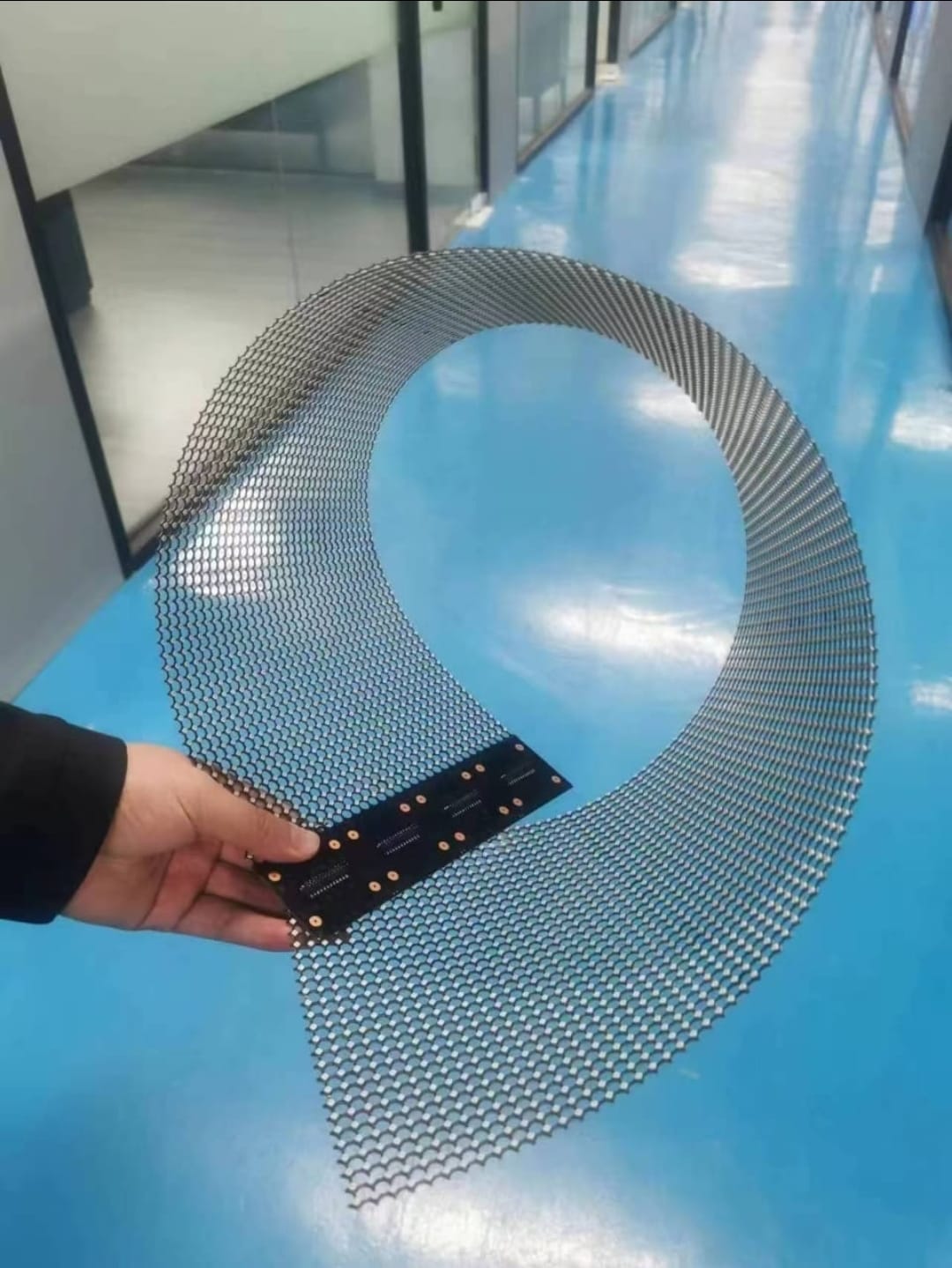 Pantalla LED Semitransparente flexible
